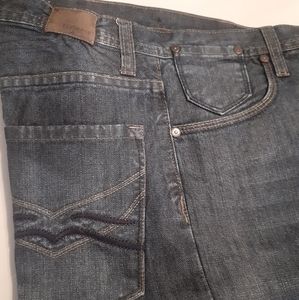 Flypaper Men's Bootcut Blue Jeans 32X32